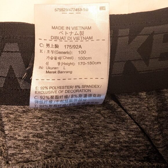 Nike Jordan Men’s Gray Athletic Shorts Size M Elastic Waist Zip Pockets Jumpman - Picture 8 of 8